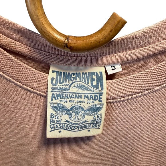 Jungmaven | Big Tee Dusty Pink Hemp Cotton Size 3 - Picture 12 of 14